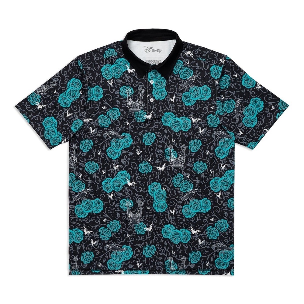RSVLTS Disney Haunted Mansion Flowers & Frights All-Day Polo Shirt NWT XL